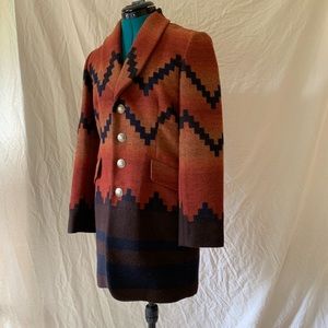 Super rare find! RRL southwestern print wool coat!